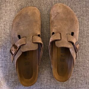 oiled leather brown birkenstocks